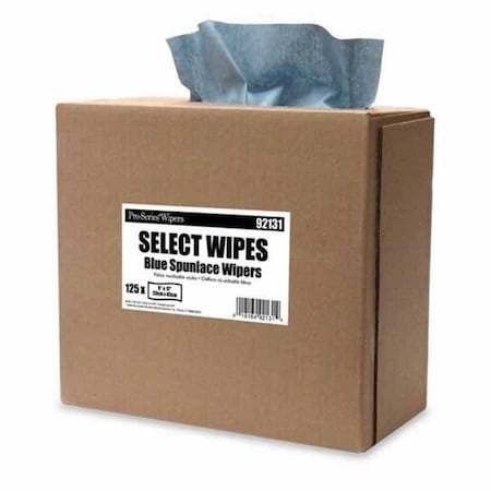 Mercantile Development SUPREME SPUNLACE, BLUE SMOOTH TOWEL, 9X17, POP-UP, 125PK 92131